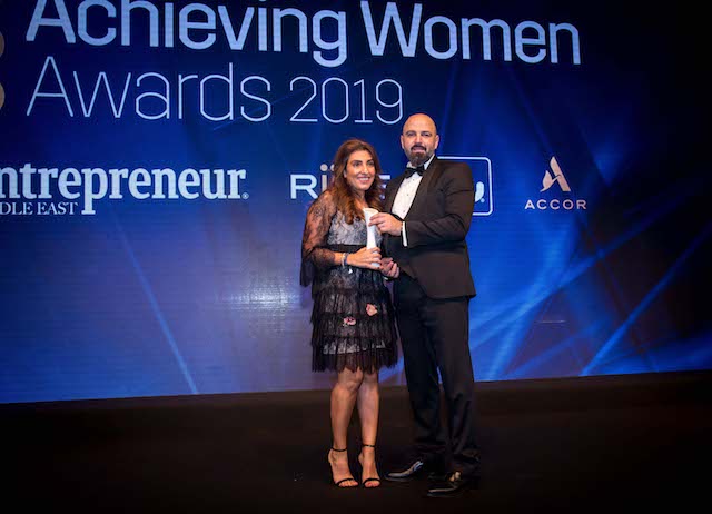 Helen Al Uzaizi, Receiving the Achieving Women Award 2019