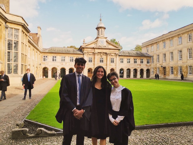 Alexandra in Cambridge with her Family